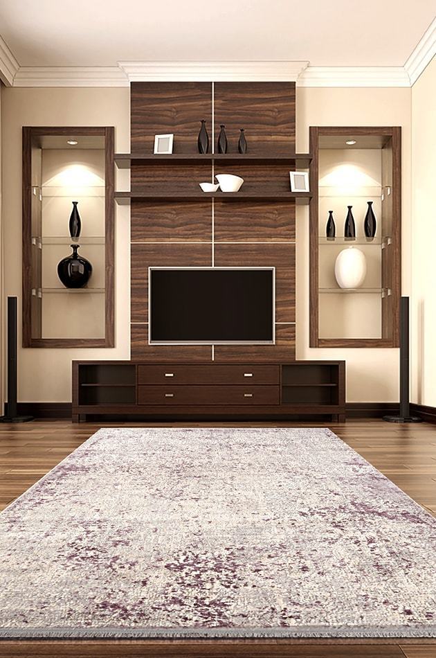 Bahariye Cunda 9694 R Grı - Lila Beyaz Dugumlu