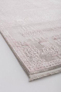 Bahariye Deniz 8968 R Gri - Lila Beyaz El Dugumlu