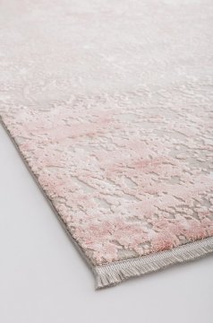 Bahariye Deniz 8960 R Gri - Pembe Beyaz El Dugumlu