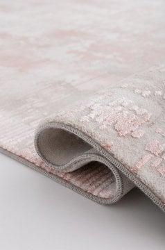 Bahariye Deniz 8961 R Grı - Pembe Beyaz El Dugumlu