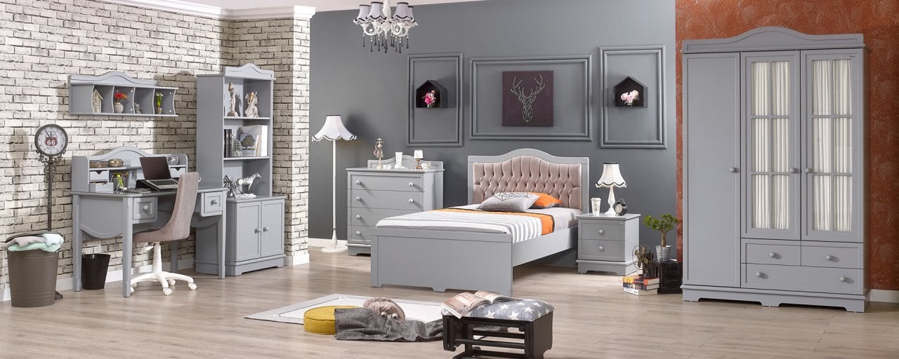 Classy Genç Odası Takımı - Gri